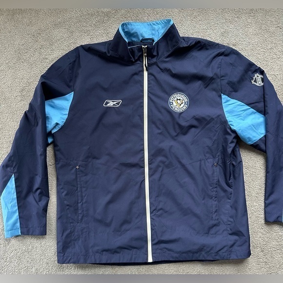 Pittsburgh Penguins Reebok Center Ice Player Issued Travel Jacket‎ Size XL - Picture 1 of 8